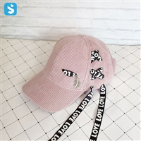 Long ribbon baseball cap